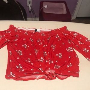 FLOWER OFF THE SHOULDER